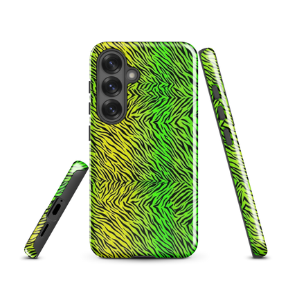 Green & Yellow  Zebra Print Tough Case for Samsung