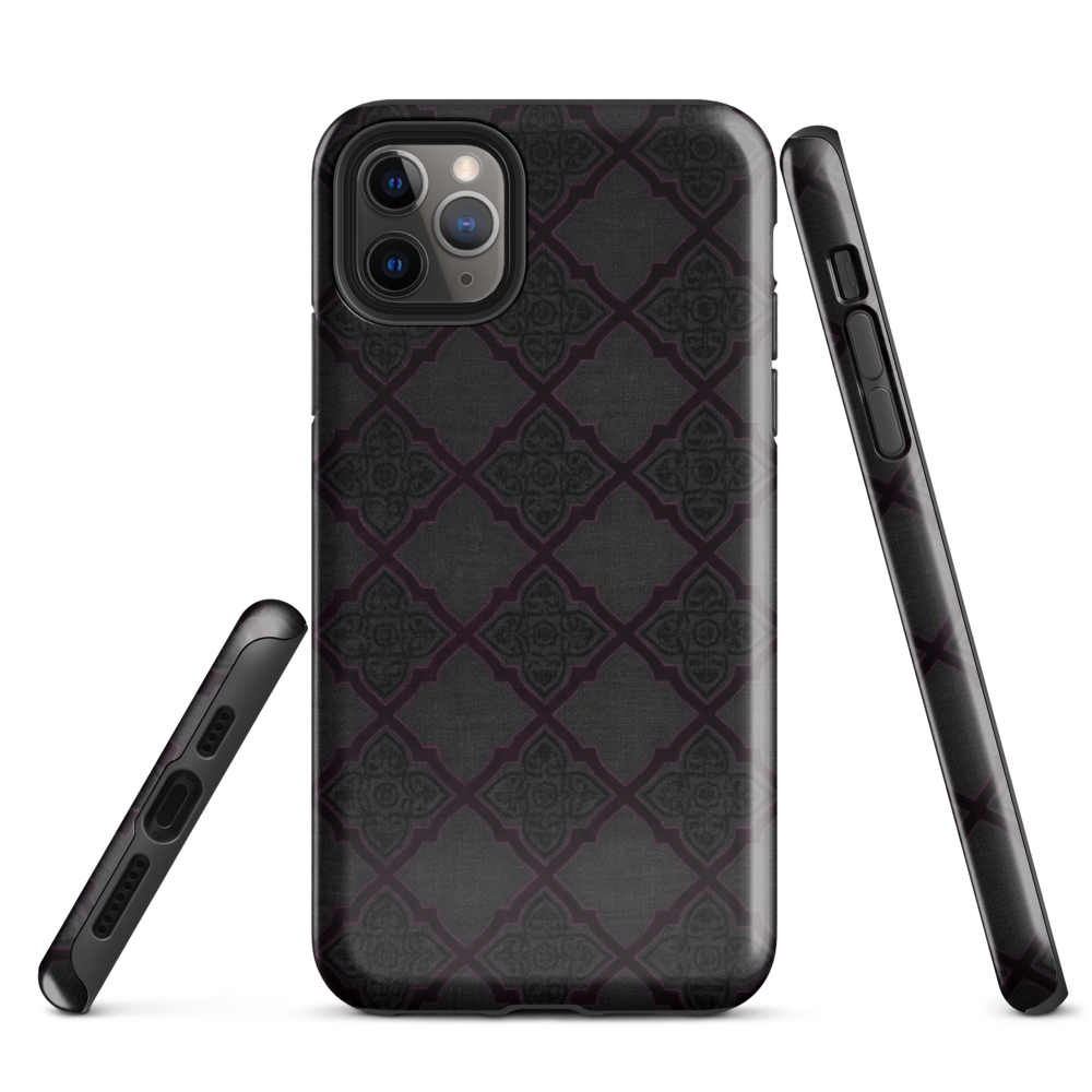 Black and Purple Whimsy Mall Goth Tough Case for iPhone®