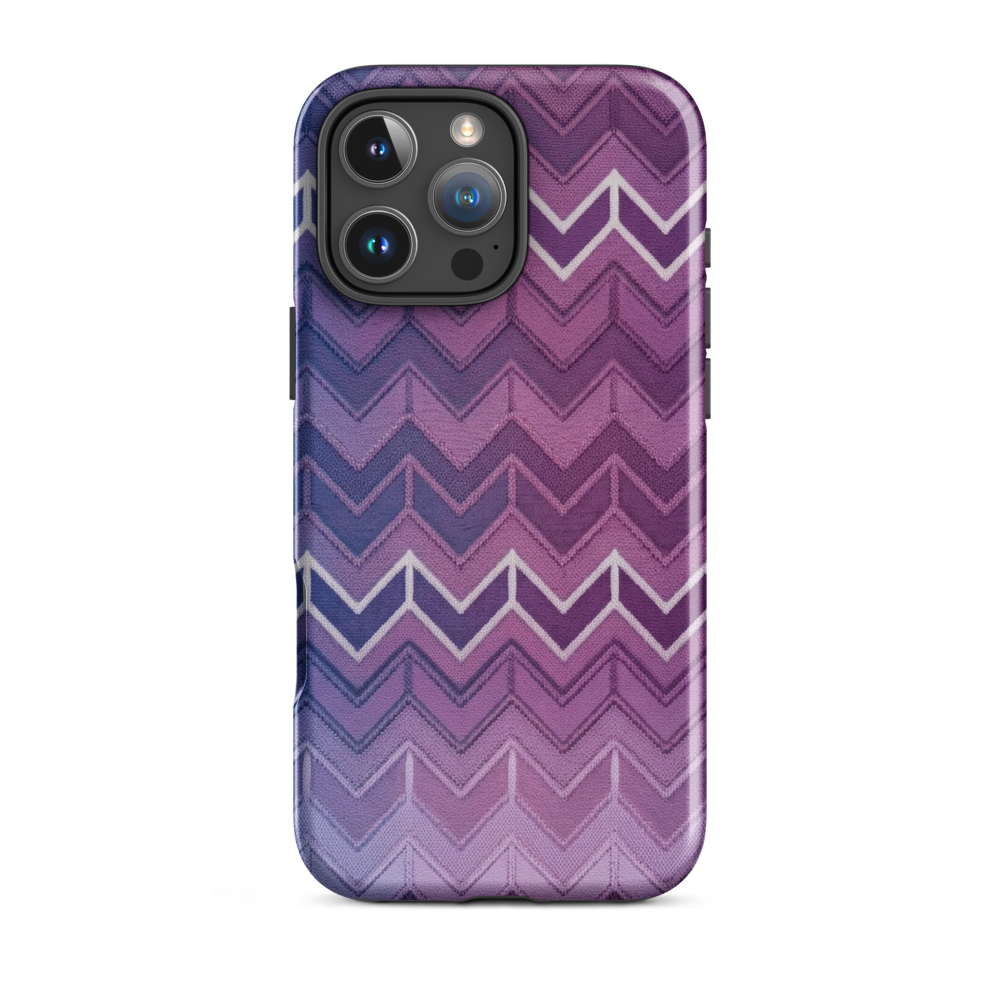 Blue Purple & White Chevron Classic Tough Case for iPhone®