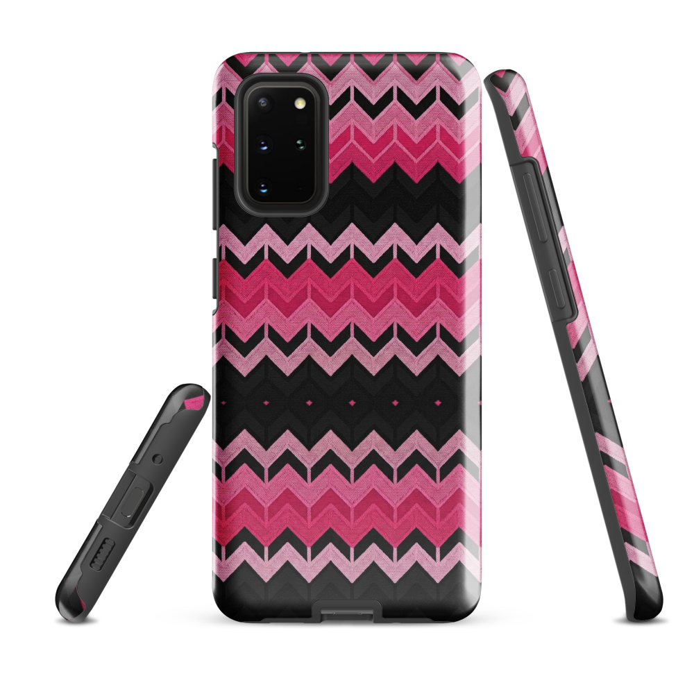 Pink Chevron Print Tough Case for Samsung