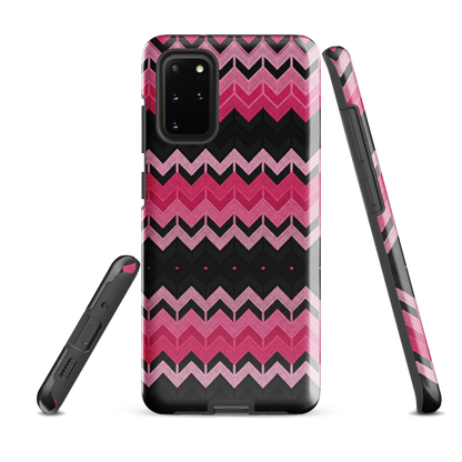 Pink Chevron Print Tough Case for Samsung
