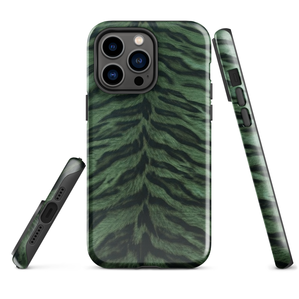 Green Tiger Print Tough Case for iPhone®