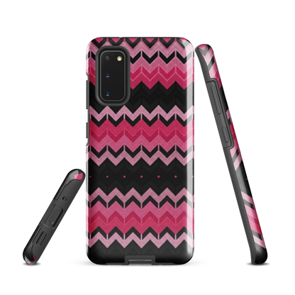 Pink Chevron Print Tough Case for Samsung