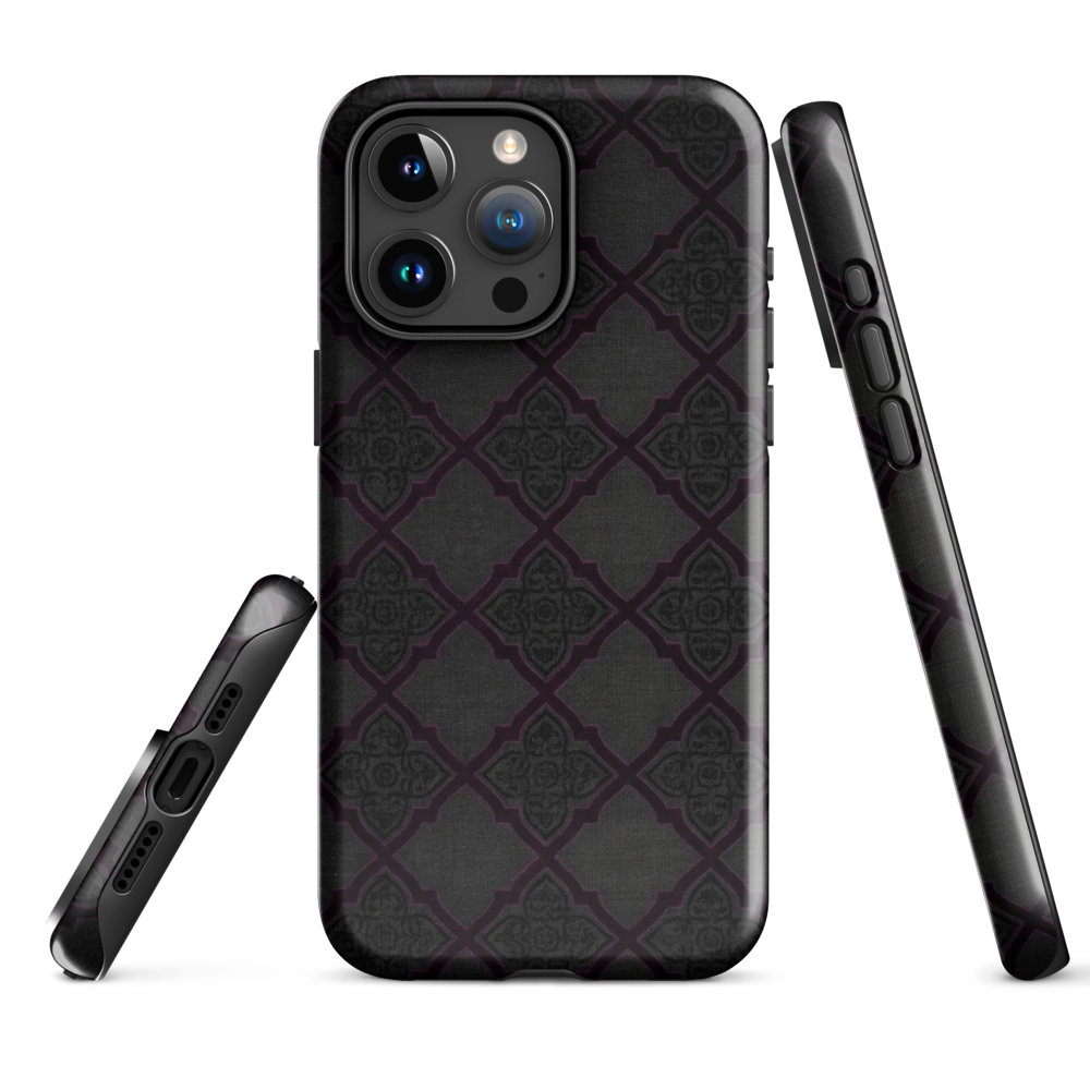 Black and Purple Whimsy Mall Goth Tough Case for iPhone®