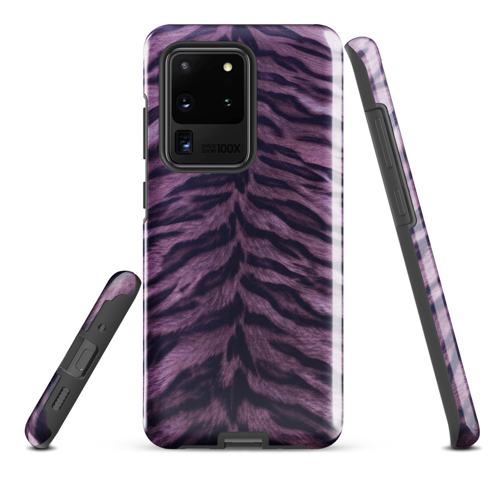Purple Tiger Print Tough Case for Samsung