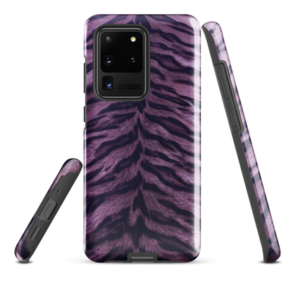Purple Tiger Print Tough Case for Samsung