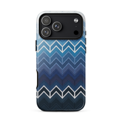 Blue Chevron Classic Tough Case for iPhone®
