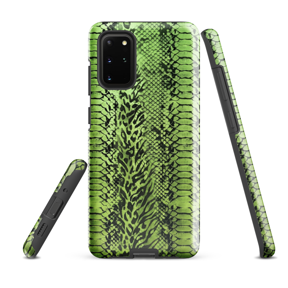 Green Snake Skin & Leopard Print Tough Case for Samsung