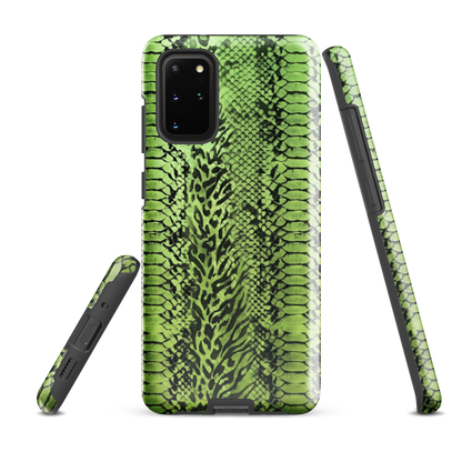 Green Snake Skin & Leopard Print Tough Case for Samsung