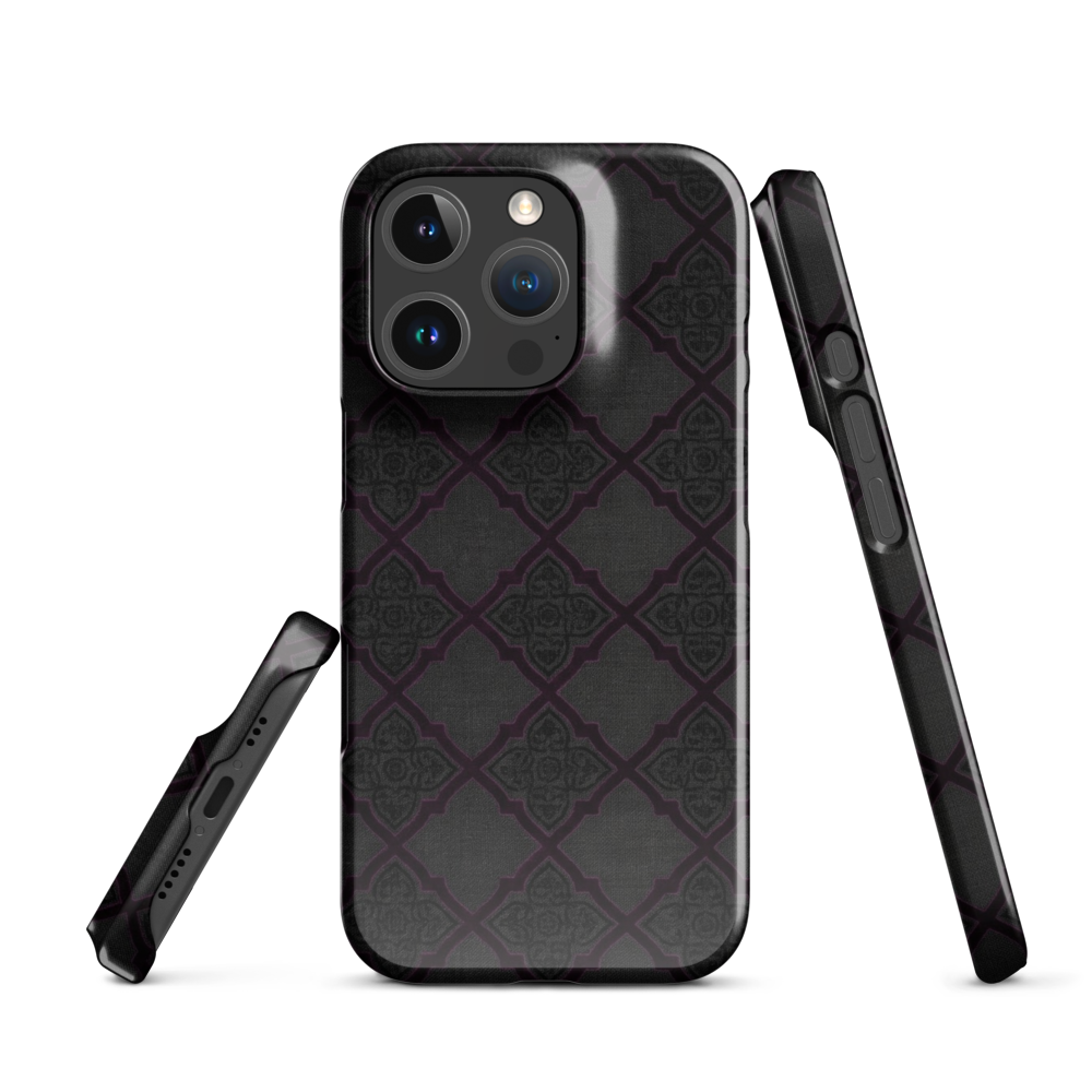 Black and Purple Whimsy Mall Goth Snap Case for iPhone