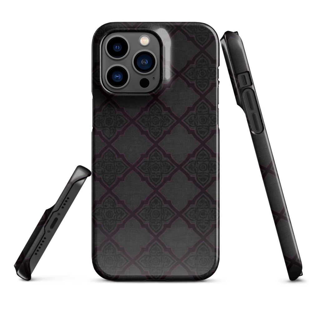 Black and Purple Whimsy Mall Goth Snap Case for iPhone
