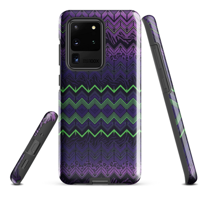 Halloween Chevron Purple & Green Edition Tough Case for Samsung