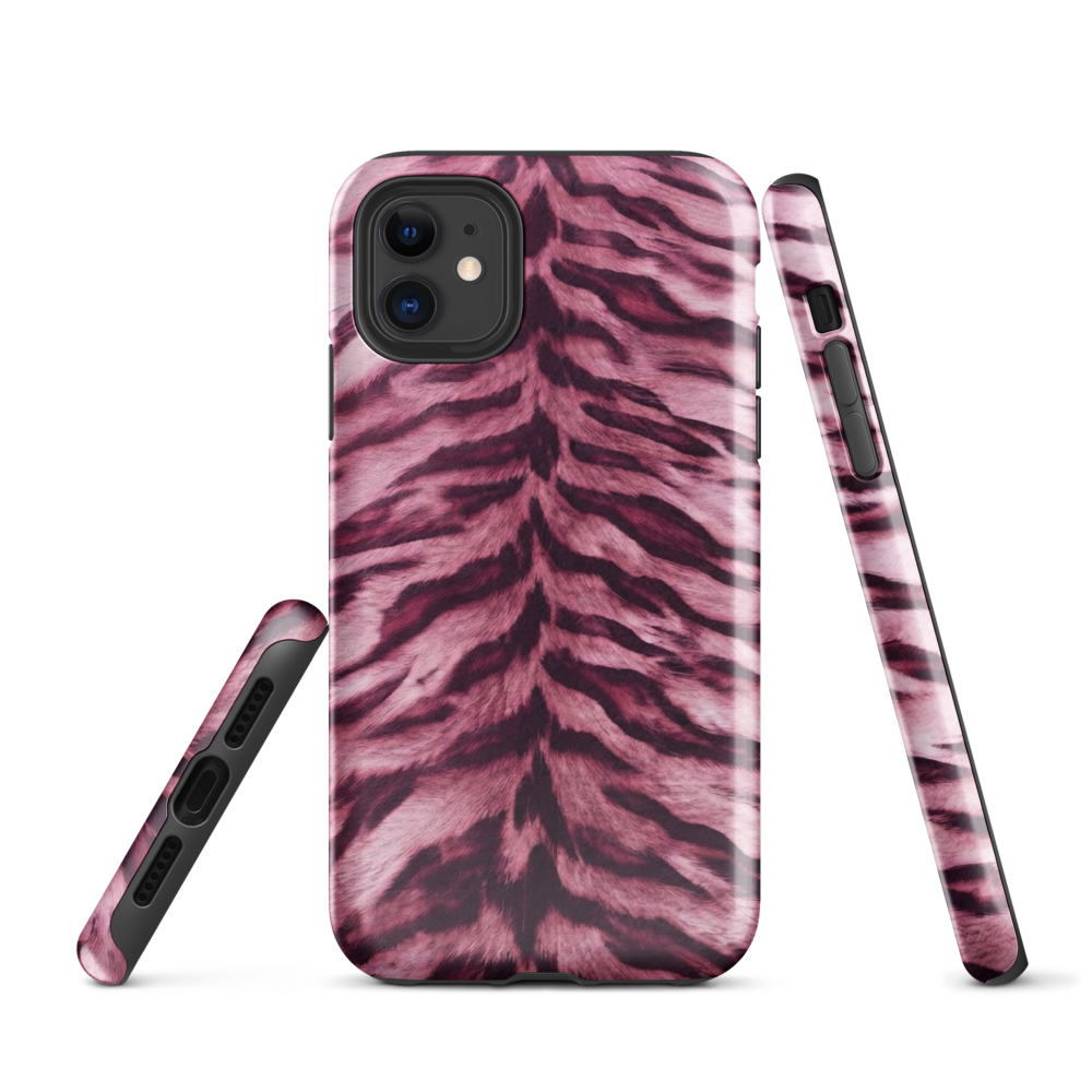 Pink Tiger Print Tough Case for iPhone®