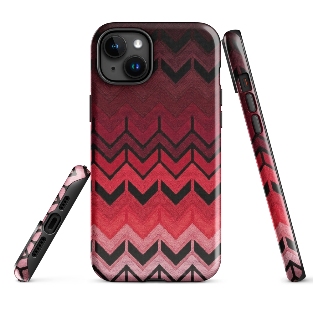 Red Chevron Tough Case for iPhone®