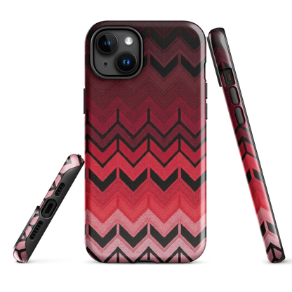 Red Chevron Tough Case for iPhone®