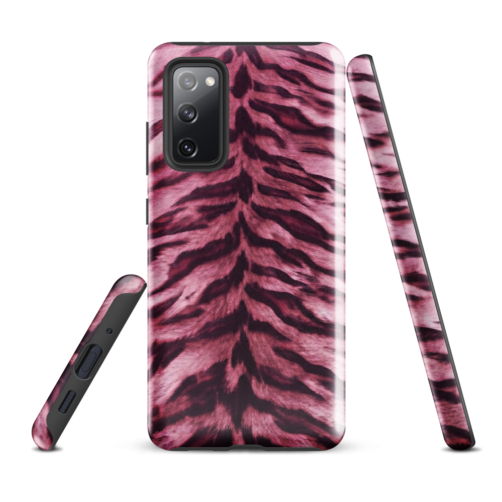 Pink Tiger Print Tough Case for Samsung
