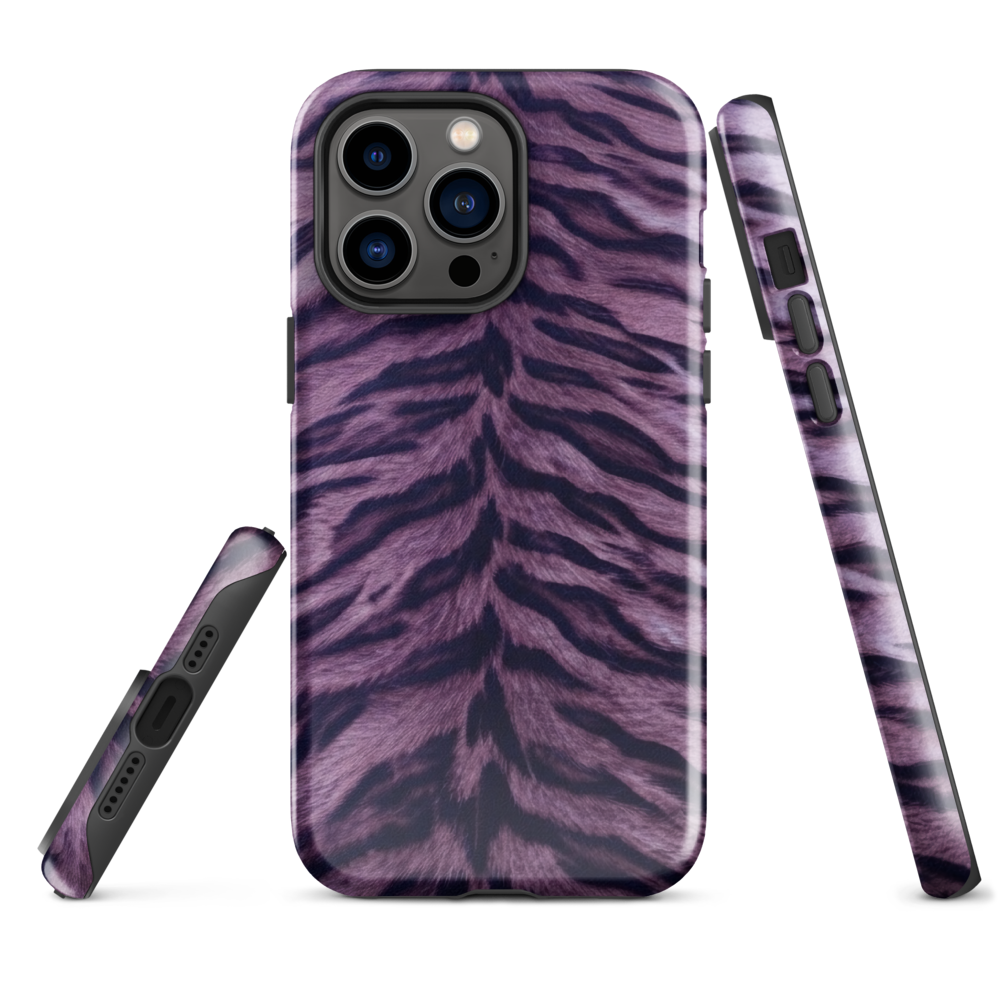 Purple Tiger Print Tough Case for iPhone®