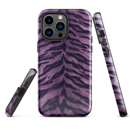 Purple Tiger Print Tough Case for iPhone®