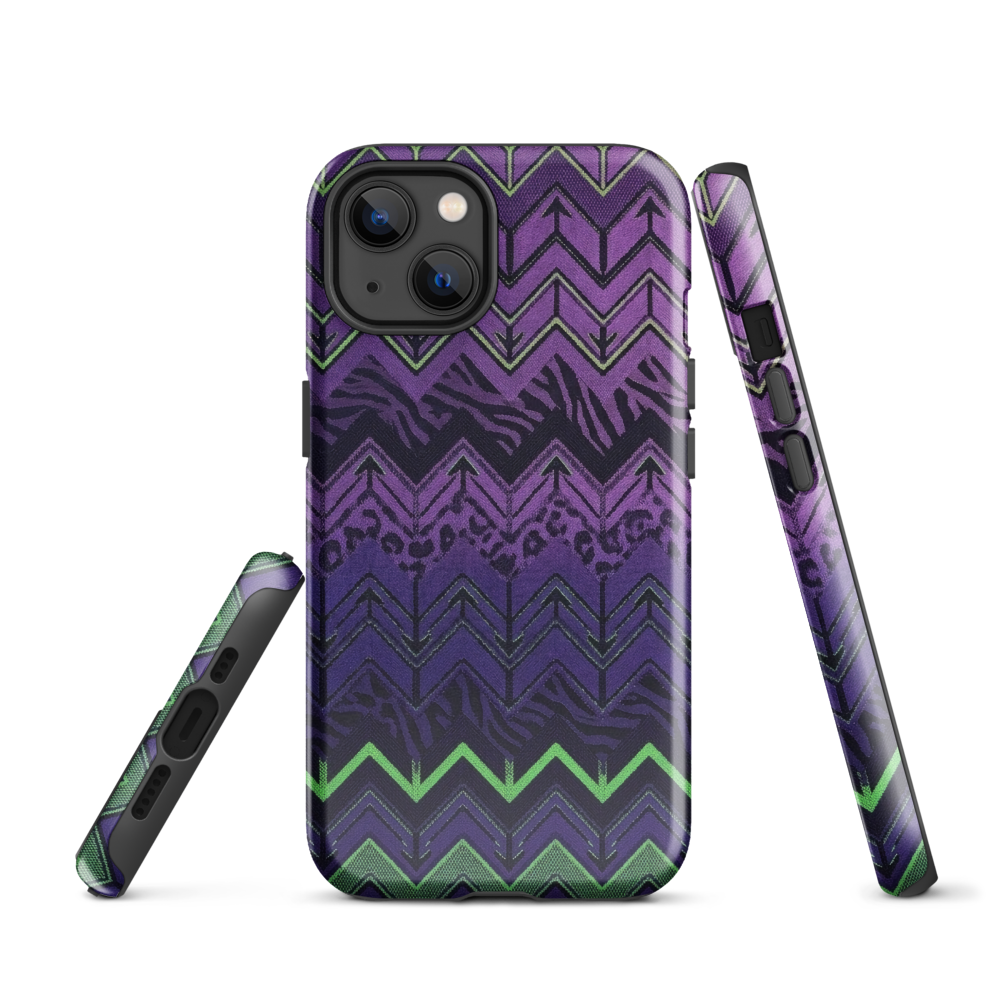 Halloween Edition Chevron Zebra & Leopard Print Tough Case for iPhone®