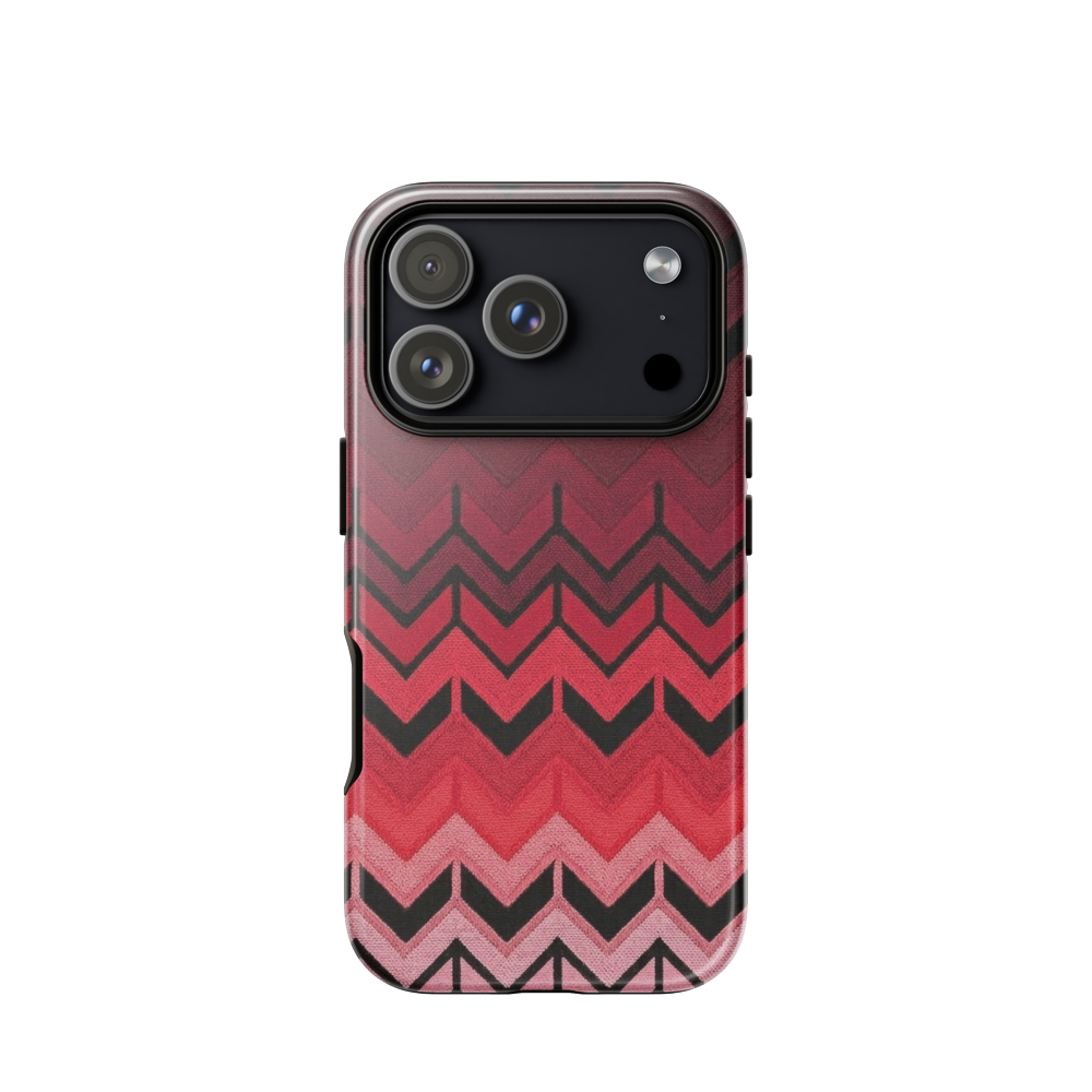 Red Chevron Tough Case for iPhone®