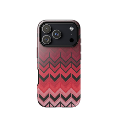 Red Chevron Tough Case for iPhone®