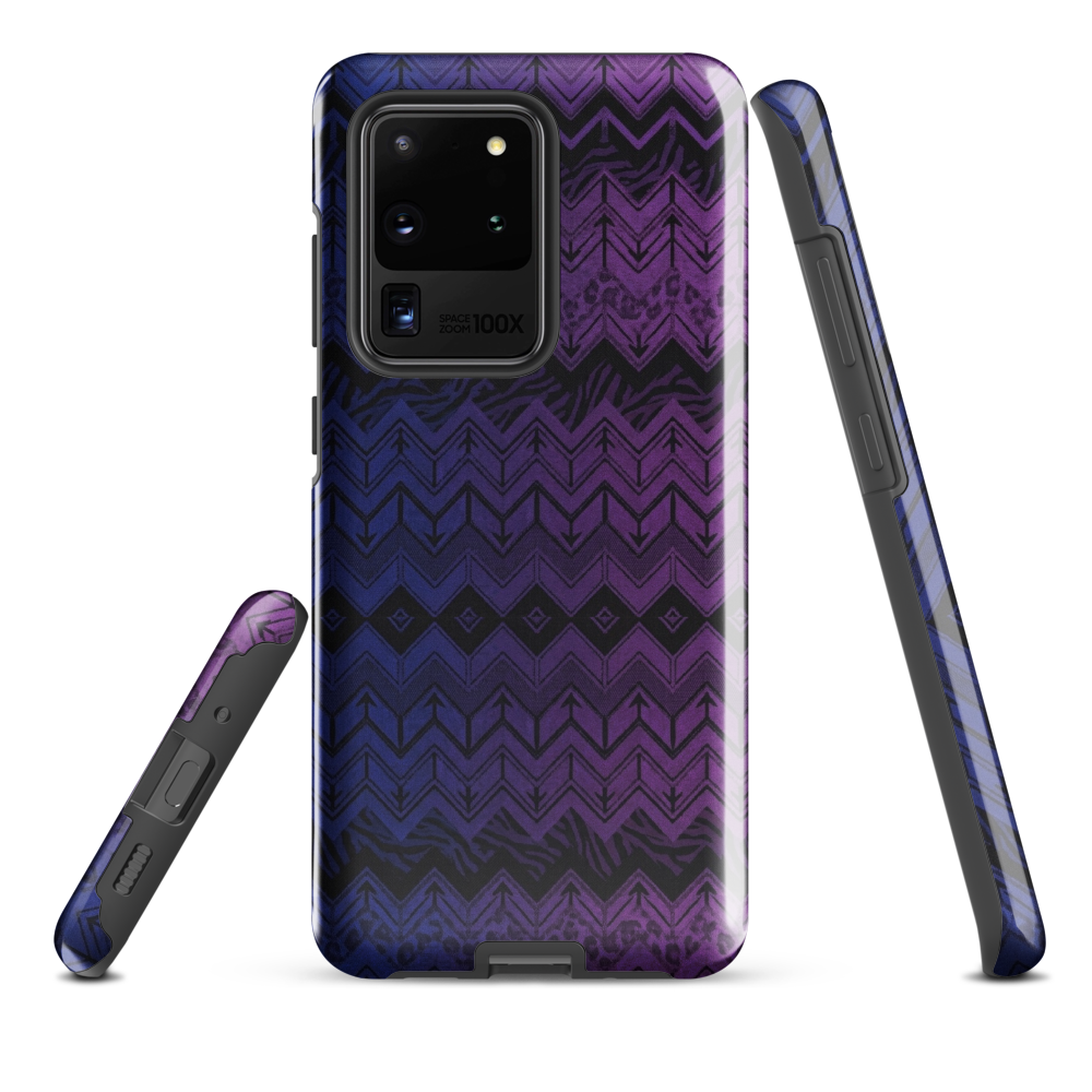 Purple & Blue Chevron Classic Tough Case for Samsung