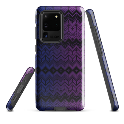 Purple & Blue Chevron Classic Tough Case for Samsung