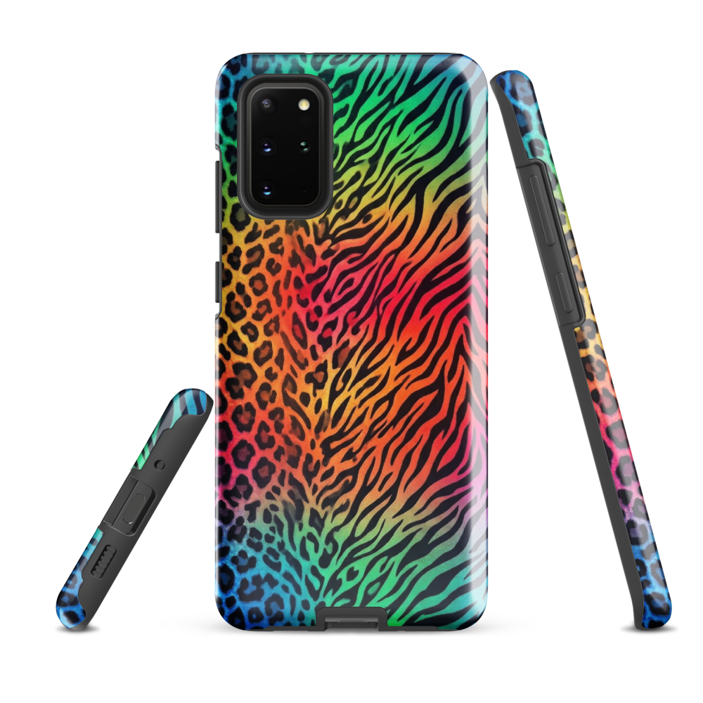 Rainbow Leopard & Zebra print Tough Case for Samsung