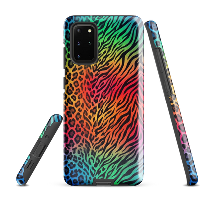 Rainbow Leopard & Zebra print Tough Case for Samsung