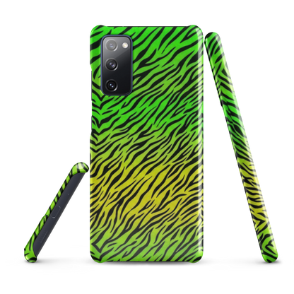 Green & Yellow  Zebra Print Snap Case for Samsung
