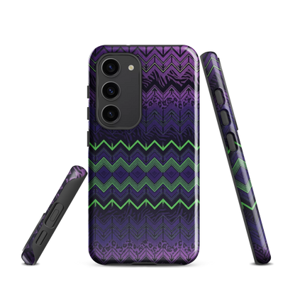 Halloween Chevron Purple & Green Edition Tough Case for Samsung