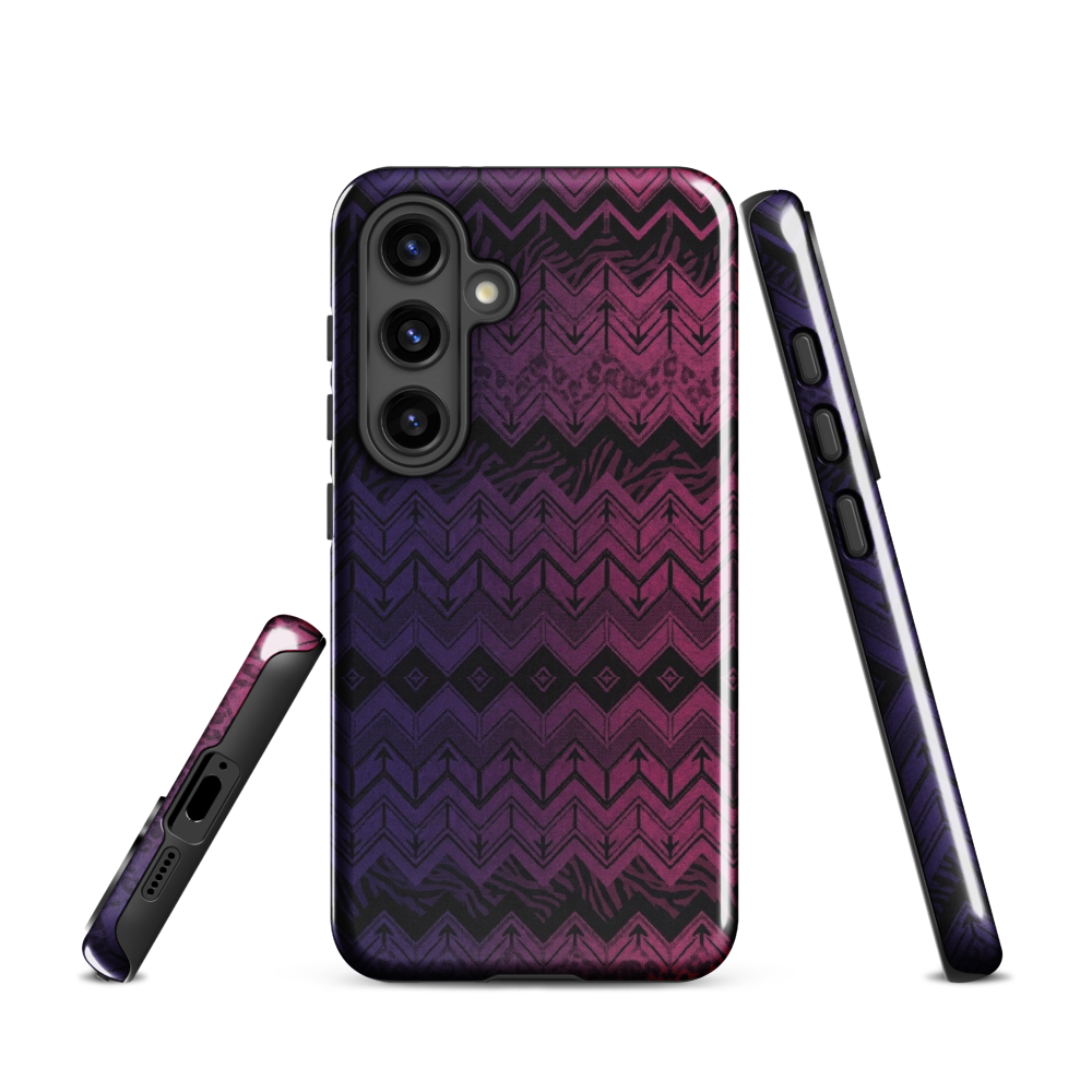 Purple & Pink Chevron Classic Pattern Tough Case for Samsung