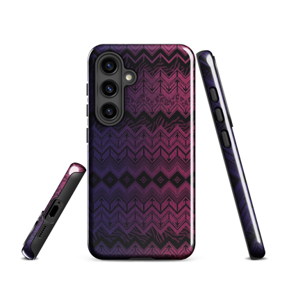 Purple & Pink Chevron Classic Pattern Tough Case for Samsung
