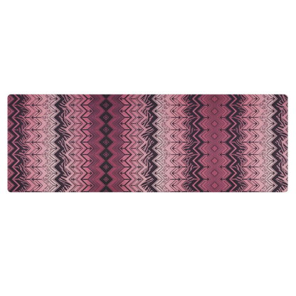 Pink Zebra & Leopard Chevron Print Yoga Mat