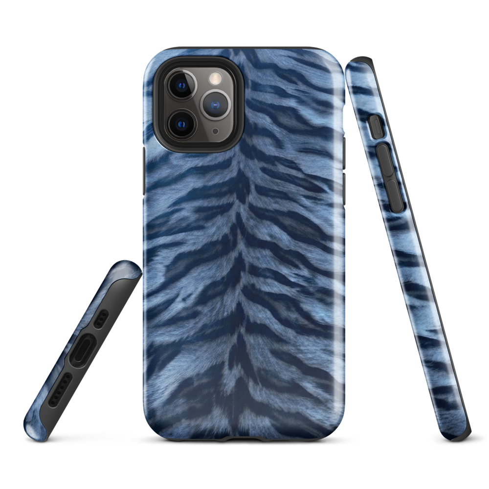 Blue Tiger Print Tough Case for iPhone®