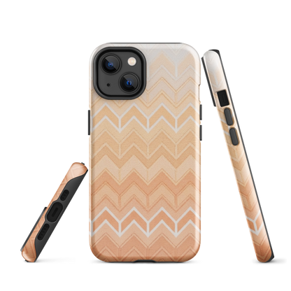 Coastal Orange Chevron Pattern Tough Case for iPhone®