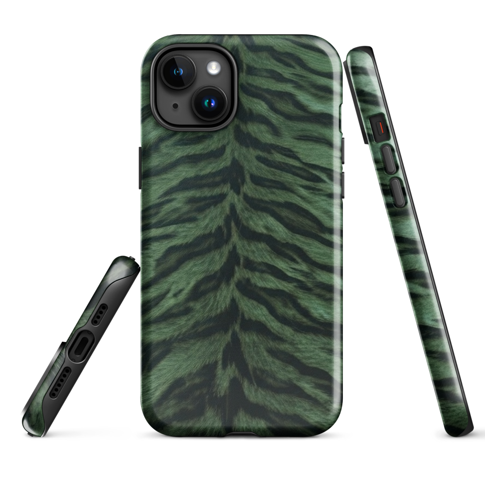 Green Tiger Print Tough Case for iPhone®