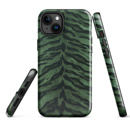 Green Tiger Print Tough Case for iPhone®