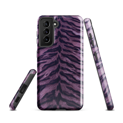 Purple Tiger Print Tough Case for Samsung