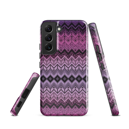 Purple Chevron Zebra & Leopard Print Tough Case for Samsung