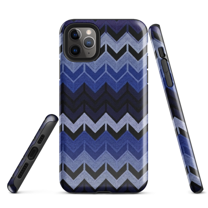 Blue Chevron Tough Case for iPhone®