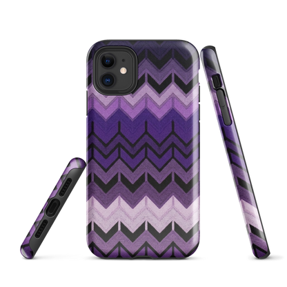 Purple Chevron Tough Case for iPhone®