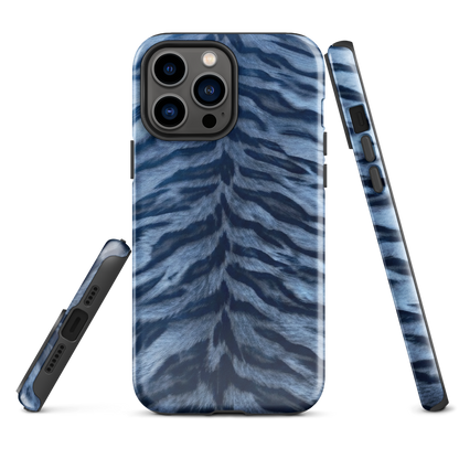 Blue Tiger Print Tough Case for iPhone®
