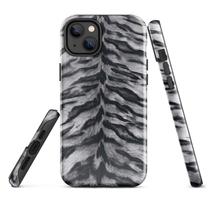 Gray Tiger Print Tough Case for iPhone®
