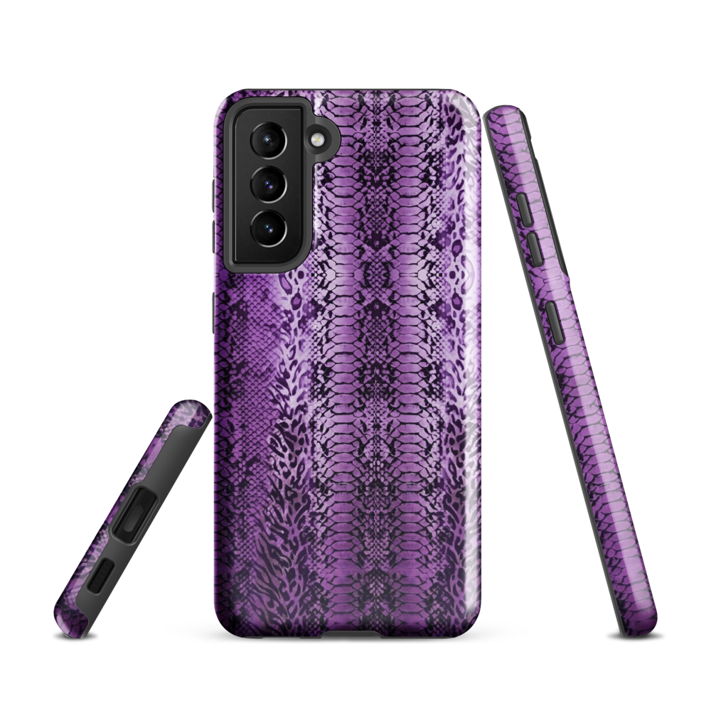 Purple Snake Skin Tough Case for Samsung