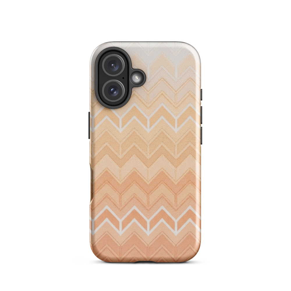 Coastal Orange Chevron Pattern Tough Case for iPhone®