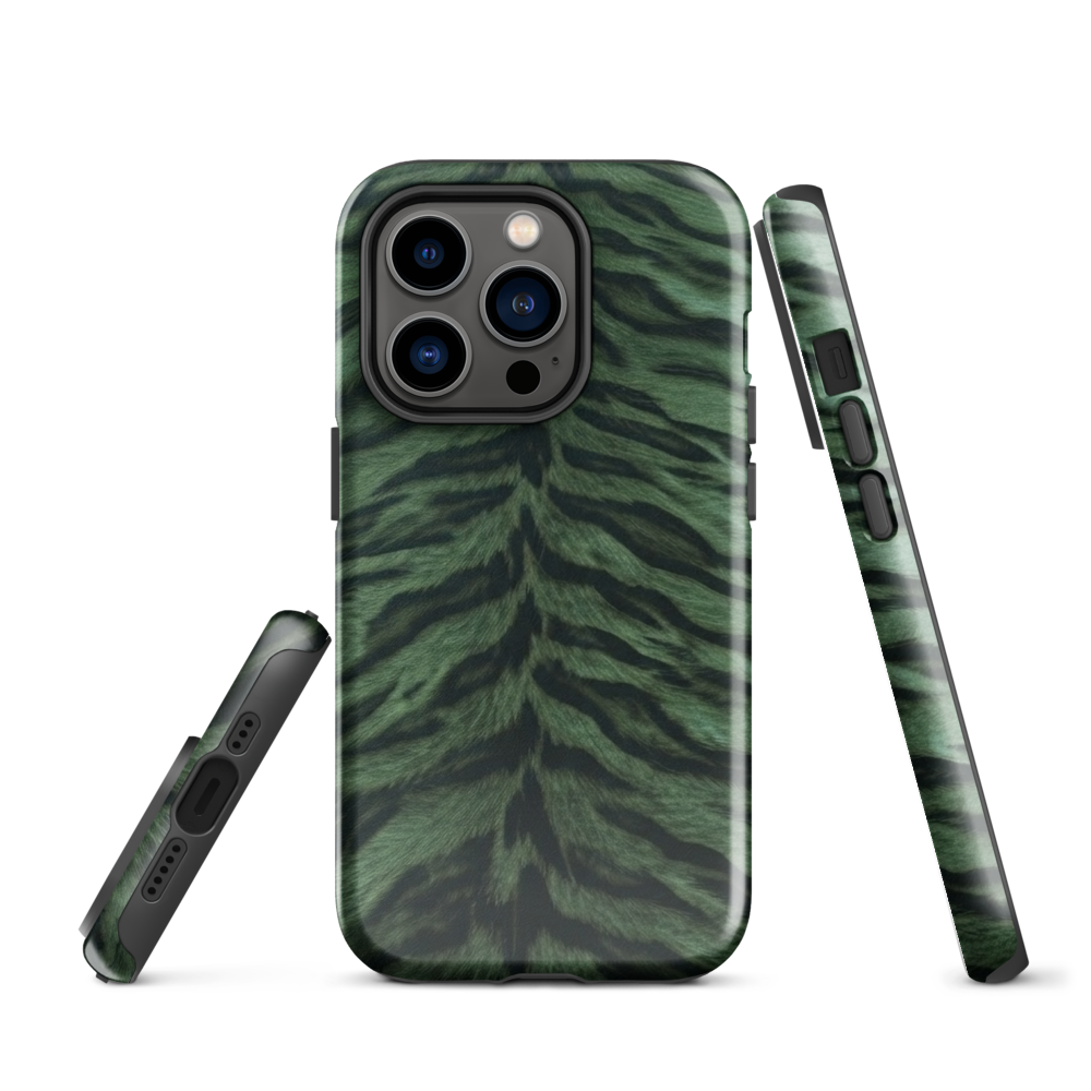 Green Tiger Print Tough Case for iPhone®