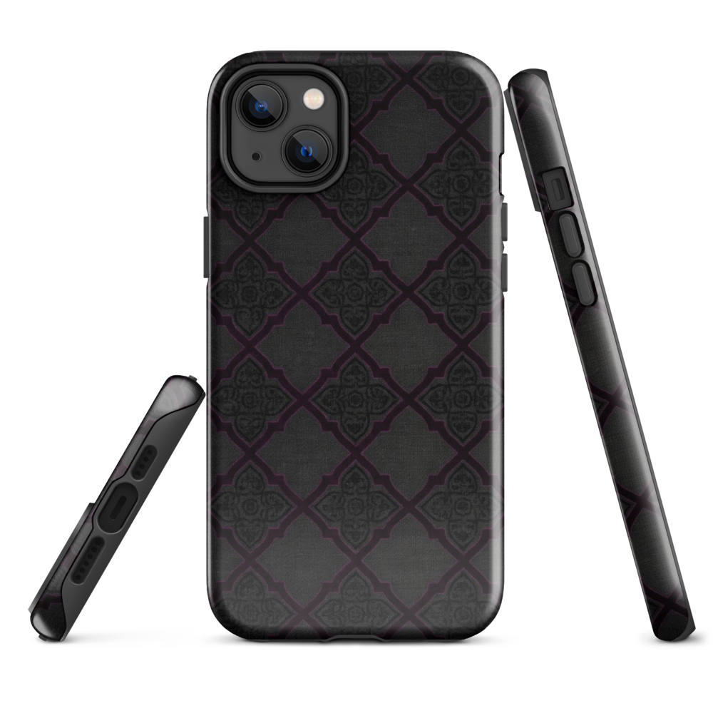 Black and Purple Whimsy Mall Goth Tough Case for iPhone®
