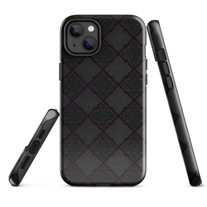 Black and Purple Whimsy Mall Goth Tough Case for iPhone®