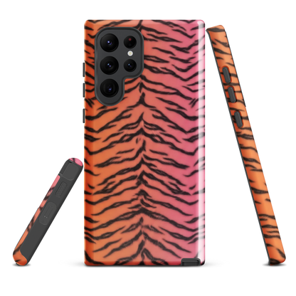 Sunset Tiger Print Tough Case for Samsung